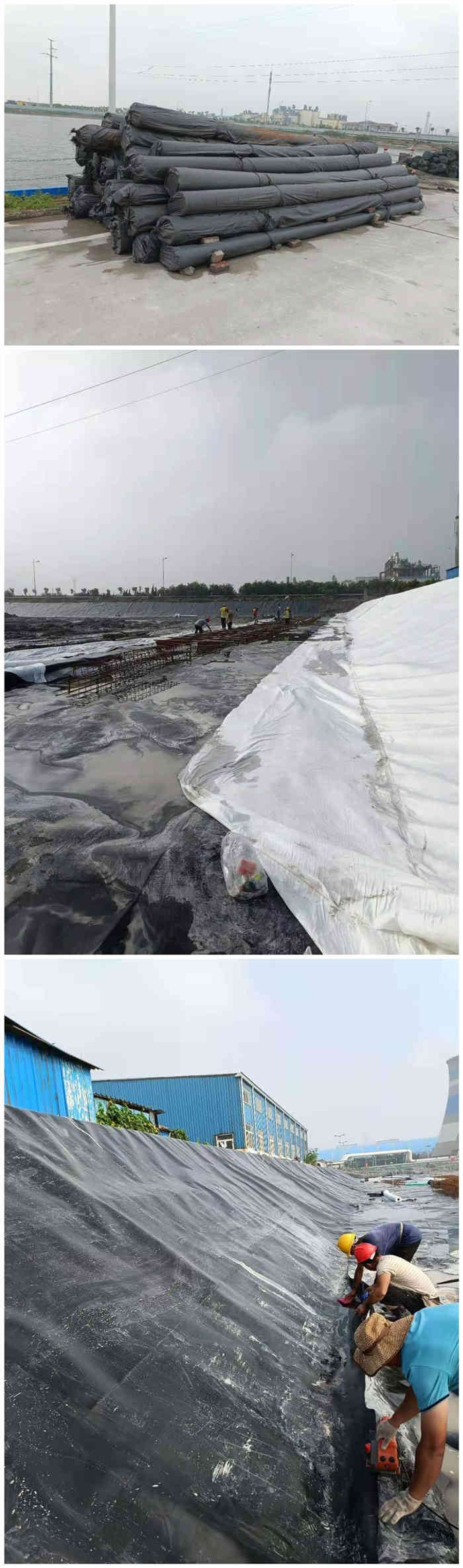 三亚人工鱼塘土工膜图片第4张-盈旭土工材料